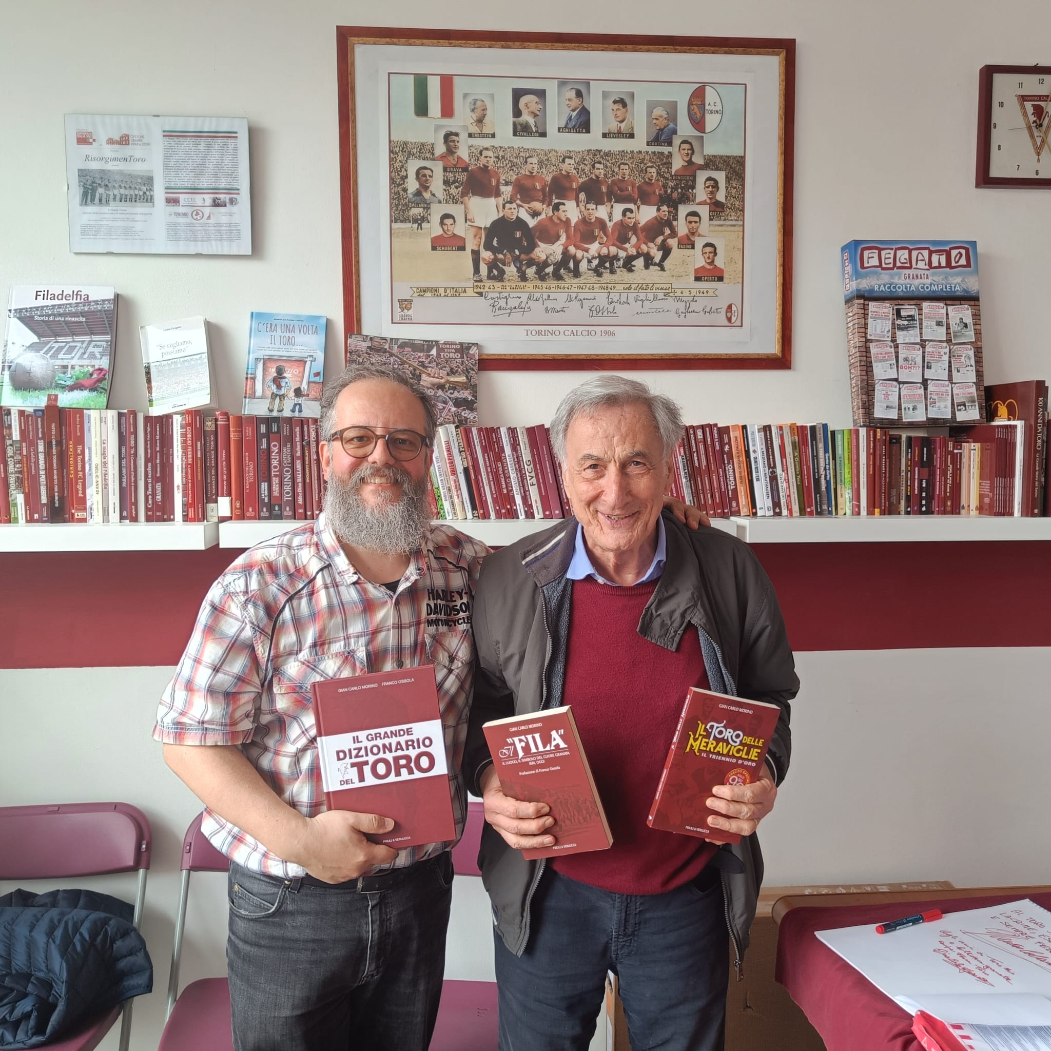 Con l'autore Gian Carlo Morino